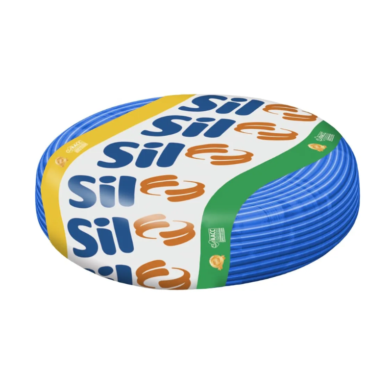 cabo sil 4mm azul rolo 100m 1