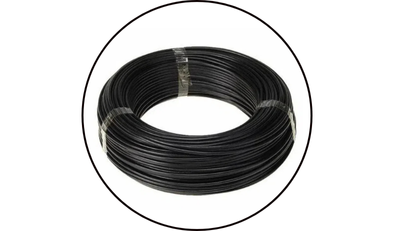 rolo com 100m de cabo de cobre 750v 4mm preto corfio 01