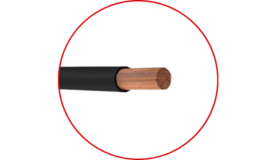 rolo com 100m de cabo de cobre 750v 1 5mm preto corfio 02