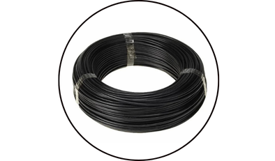 rolo com 100m de cabo de cobre 750v 1 5mm preto corfio 01