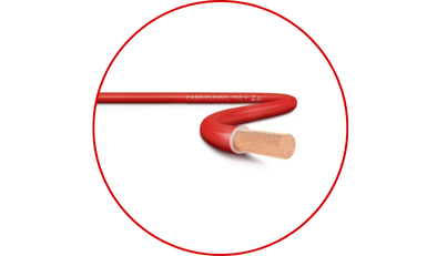 rolo cabo flexivel 750v 4mm 100 metros vermelho sil 02