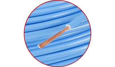 rolo cabo flexivel 750v 1 50mm azul 100 metros cobrecom 02