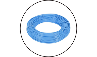 rolo cabo flexivel 750v 1 50mm azul 100 metros cobrecom 01