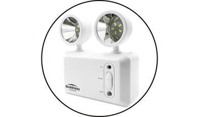 bloco de emergencia autonomo led 600 lumens com bat selada blumenau iluminacao 494
