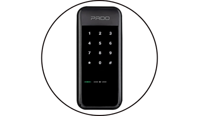 fechadura eletronica digital de sobrepor com senha fds 10 ep preta pado 489