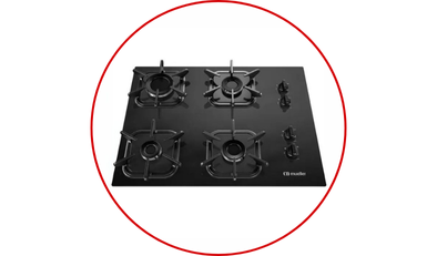cooktop mueller 4 bocas com queimador ultra chama e grades de ferro fundido