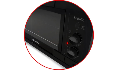 forno eletrico de bancada mueller fratello preto fosco 44 litros 1
