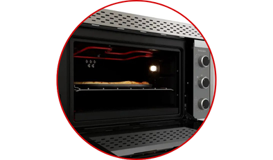 forno eletrico de embutir decorato 44 litros 36