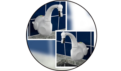 torneira eletrica para cozinha lumen 5500w de parede hydra 1