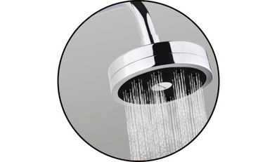 chuveiro de parede redondo tigre acqua clean cromado 14