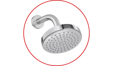 ducha com tubo de parede flex cromado deca 14