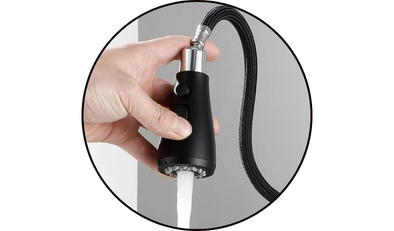 torneira gourmet monocomando extensivel preta 41 2