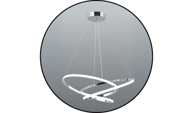 pendente round trip led 631pc 70w bivolt cromado 546