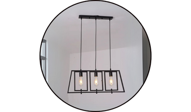 pendente em aco led lt 860 4013 e273 bivolt preto 4