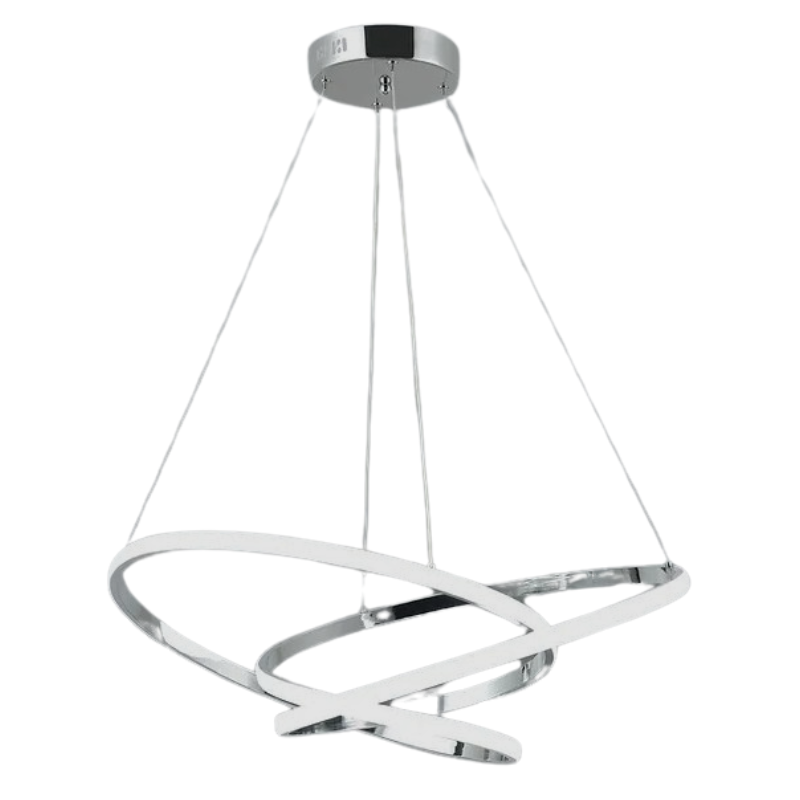 pendente round trip led 631pc 70w bivolt cromado 415