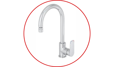 misturador monocomando mesa para cozinha cromado level one deca 1