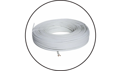 cabo paralelo 300v 2x1 00mm branco blister 15 metros corfio 105 1