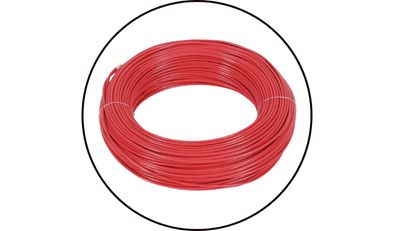 rolo cabo flexivel 750v 1 50mm 100 metros vermelho sil 2