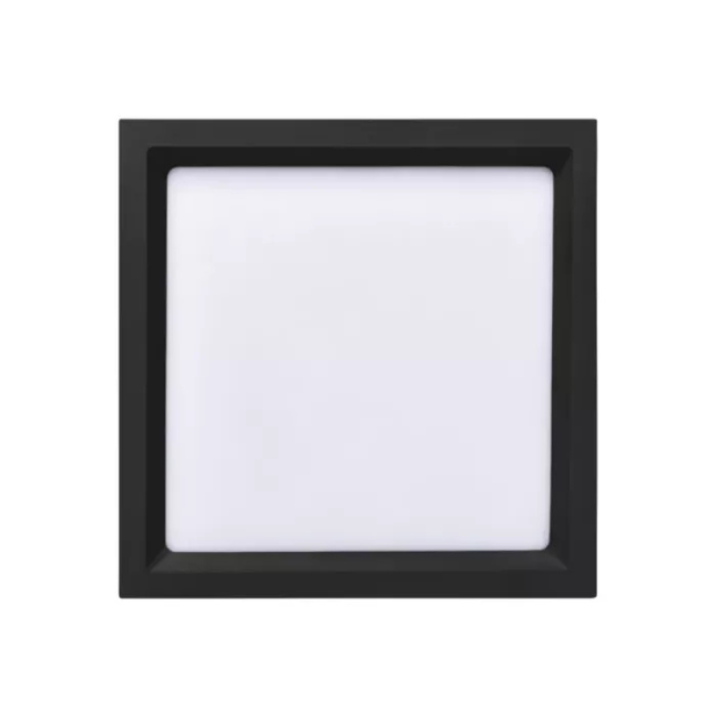 painel led embutir quadrado recuado 24w 3000k preto stella1 6 1