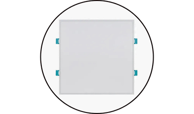 painel edge embutir quadrado 20w 3000k branco bivolt stella16 2