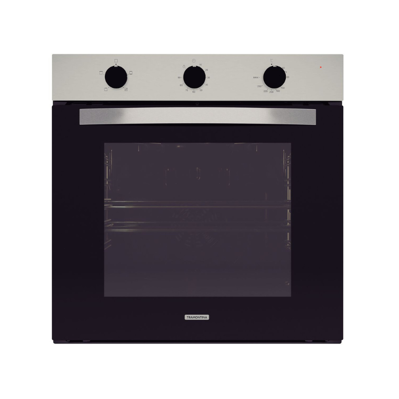 forno eletrico de embutir inox easy 60 f4 em aco inox 4 funcoes 74l tramontina 163 4