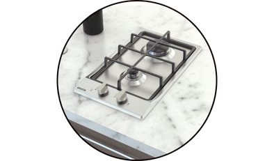 cooktop a gas domino em aco inox 2 queimadores tramontina 16 2