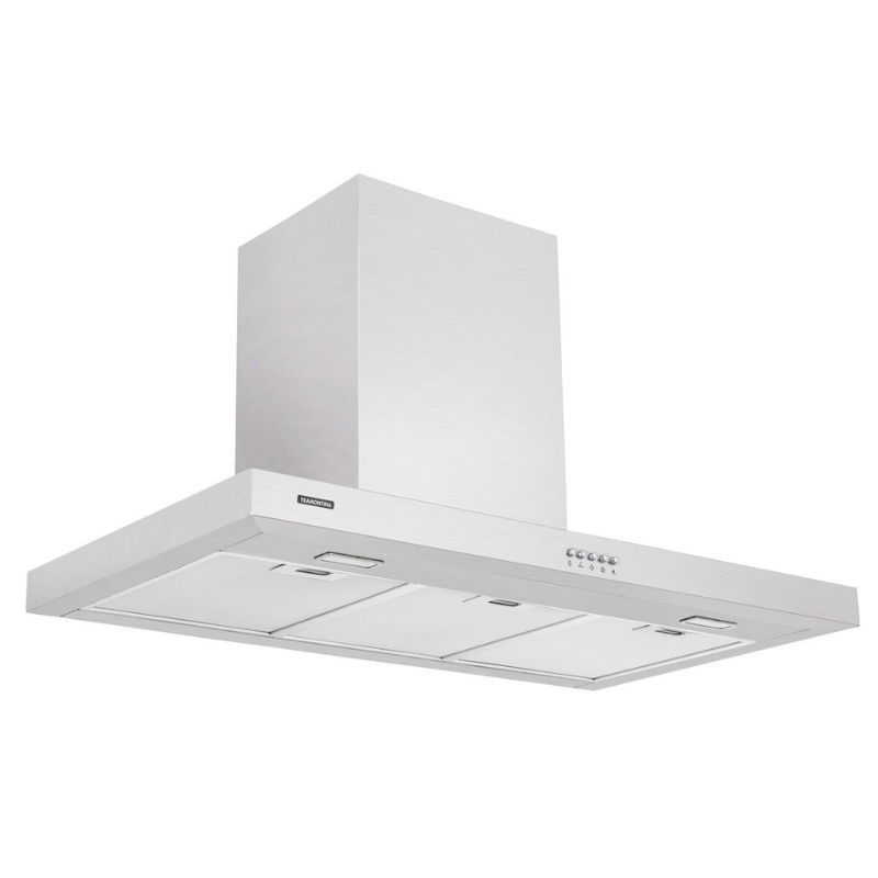 coifa de parede new dritta wall 90 em aco inox 90cm 220v tramontina 16 4