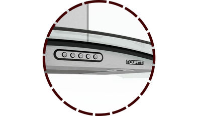 coifa de parede vidro curvo duto slim 80cm inox fogatti 16 2