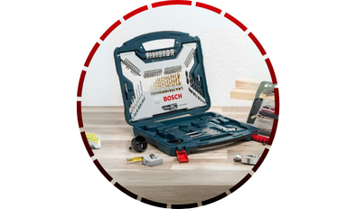 jogo de pontas e brocas com 103 pecas x line titanio bosch 46