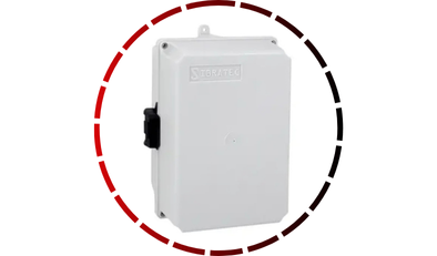 Caixa de PVC IP65 Cinza com Dobradiça 20X14X14cm CCA