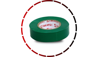 fita isolante 19mm x 20m verde cca 195