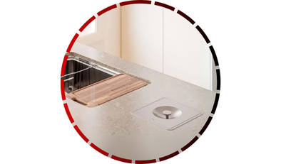 lixeira de embutir quadrada 6l docol 419