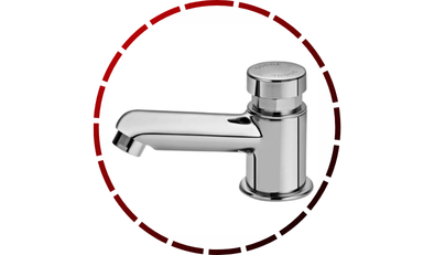 torneira para banheiro compact pressmatic docol 16