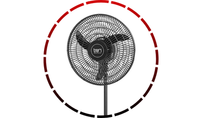 ventilador de coluna oscilante 60cm 140w preto 220v tron 64 1