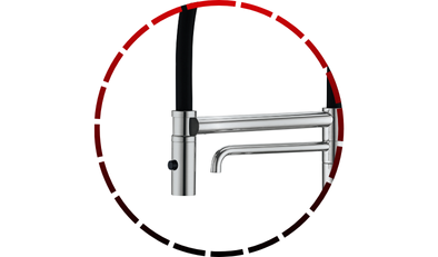 misturador monocomando gourmet com saida para agua filtrada lorenzetti 4865 3