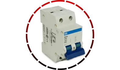 disjuntor din bipolar 50a c 3ka weg 465