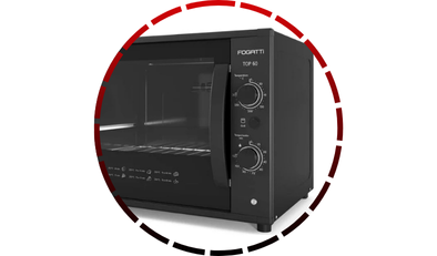 forno eletrico top60 black bancada 60l fogatti 220v 546 2