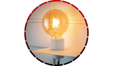 lampada led filamento 4w g125 bivolt e 27 globo grande blumenau iluminacao 456