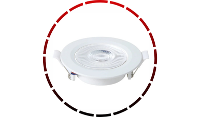 spot led embutir redondo 6w branco blumenau iluminacao 45