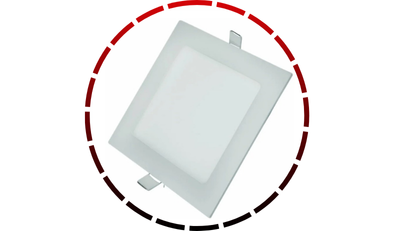 painel led quadrado 29cm embutir 24w g light 654