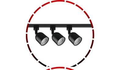 kit trilho led aluminio 3 spots 15w 6 500k blumenau iluminacao 156 2