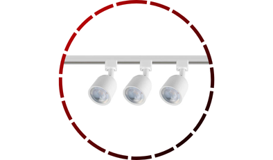 kit trilho led aluminio 3 spots 15w 6 500k blumenau iluminacao 156 1