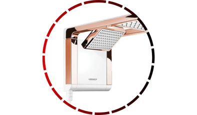chuveiro acqua duo ultra branco rose gold 7800w 220v lorenzetti 465 2