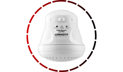 chuveiro maxi banho com cano 220v 5500w lorenzetti45 6 3