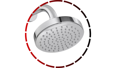 ducha com tubo de parede flex cromado deca 65