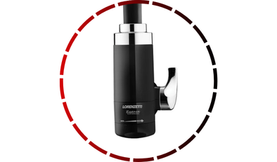 torneira eletrica essence parede preta com cromado 5500w 220v lorenzetti 546 2