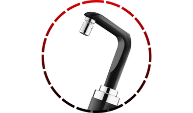 torneira eletrica essence parede preta com cromado 5500w 220v lorenzetti 546 3