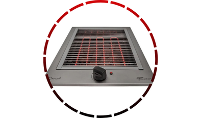 churrasqueira eletrica cooktop ranch com pedras vulcanicas 220v fischer 456 1