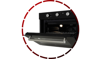 forno eletrico infinity embutir 50l com air fryer preto fischer 456 1