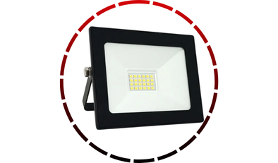 refletor led loren up 10w 6500k preto ip65 bivolt lorenzetti 456